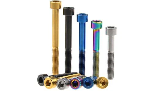 Hexagon Stock Head Cap Titanium Screw